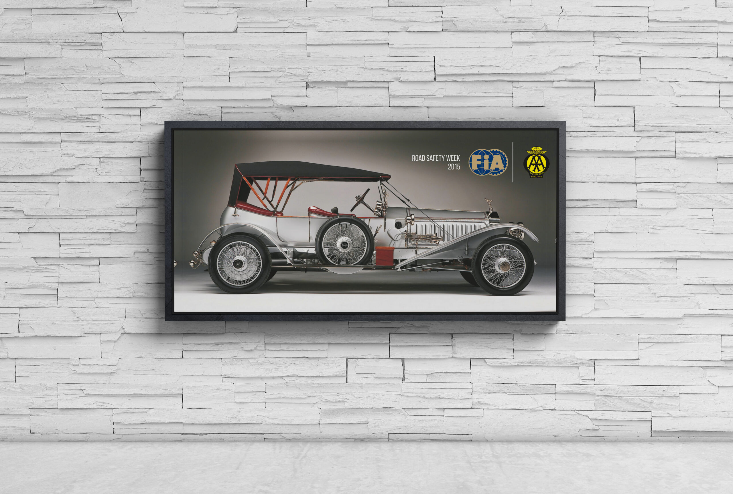 Free Advertisement Wall Billboard Mockup PSD