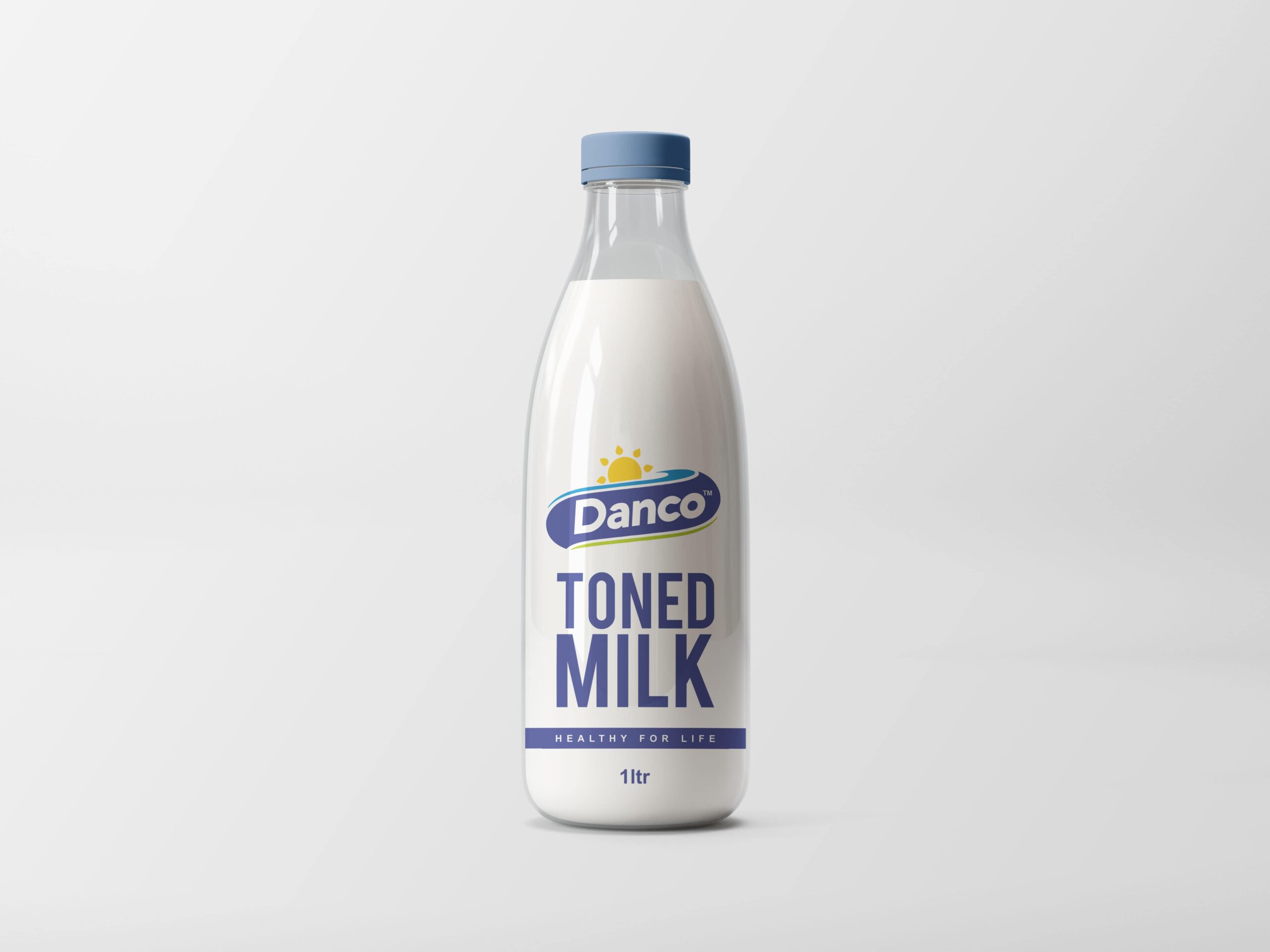 Glass Milk Bottle Mockup-min